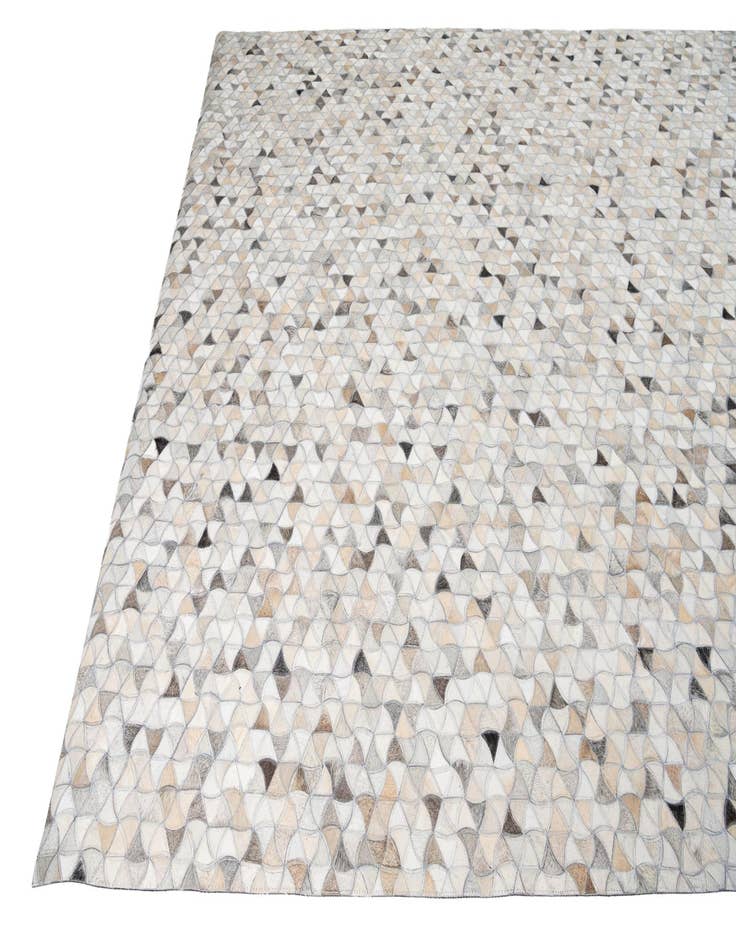 Detail image of  7' 10 x 9' 9 Cowhide Leather Rug