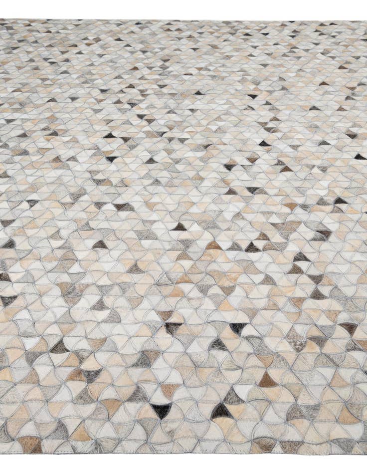 Detail image of  7' 10 x 9' 9 Cowhide Leather Rug