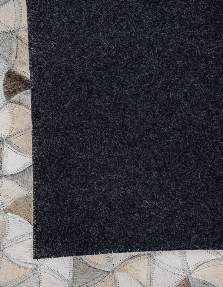 Detail image of  7' 10 x 9' 9 Cowhide Leather Rug