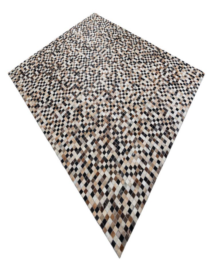 Detail image of  8' x 9' 10 Cowhide Leather Rug