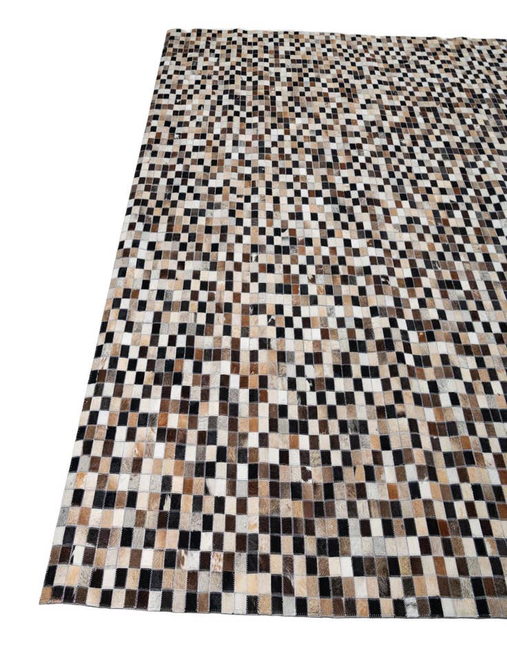 Detail image of  8' x 9' 10 Cowhide Leather Rug