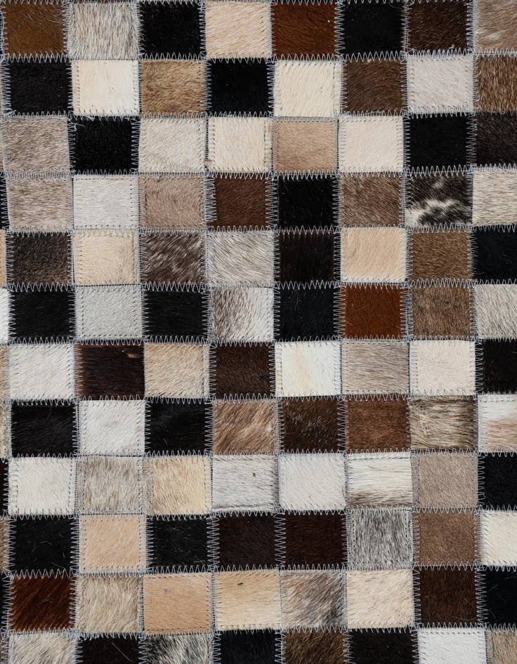 Detail image of  8' x 9' 10 Cowhide Leather Rug