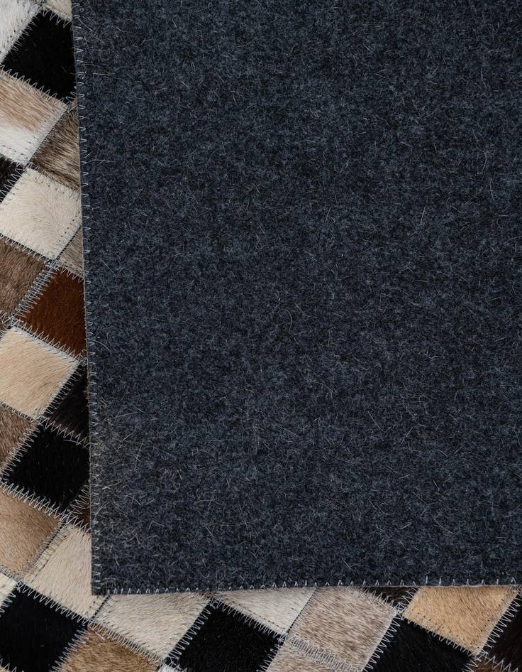 Detail image of  8' x 9' 10 Cowhide Leather Rug