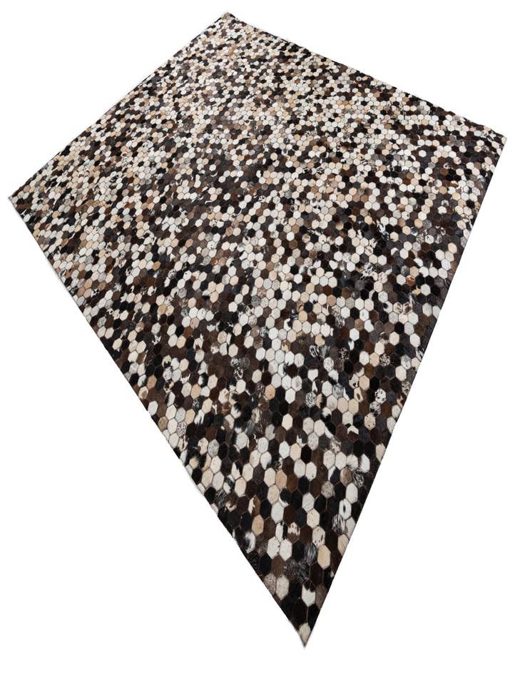 Detail image of  8' x 9' 9 Cowhide Leather Rug