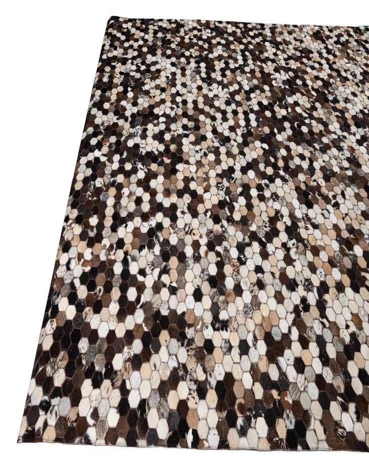 Detail image of  8' x 9' 9 Cowhide Leather Rug