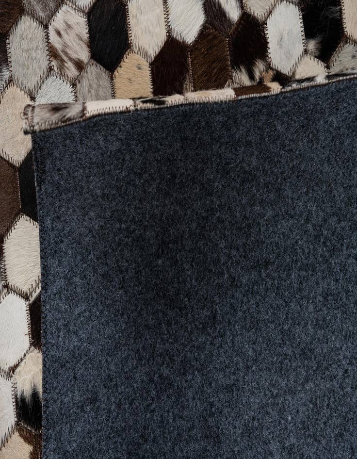 Detail image of  8' x 9' 9 Cowhide Leather Rug