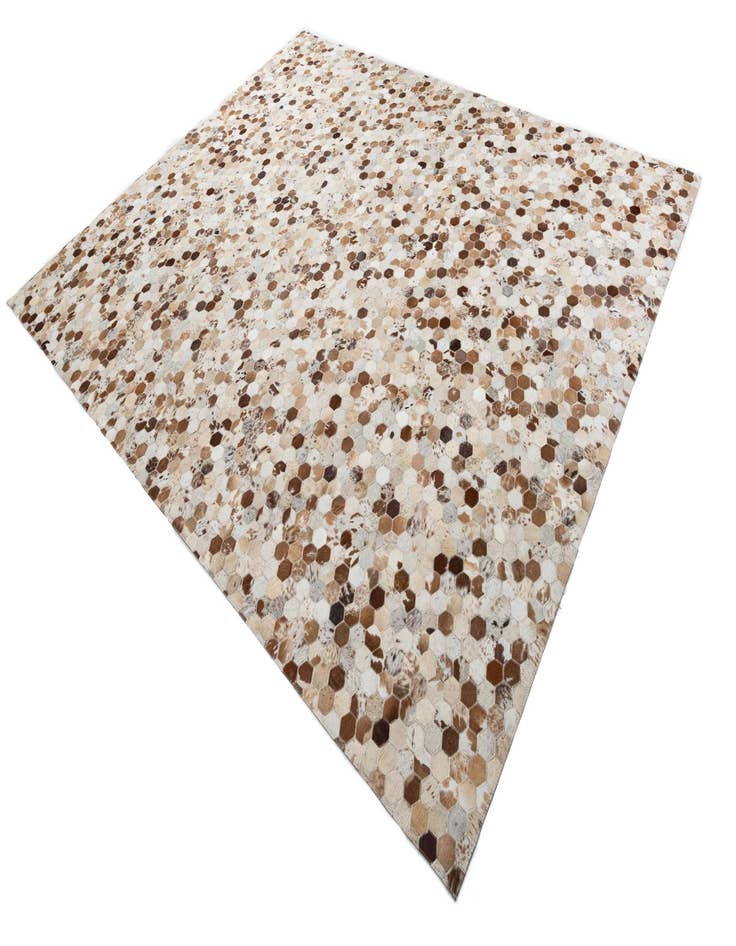 Detail image of  7' 10 x 9' 9 Cowhide Leather Rug