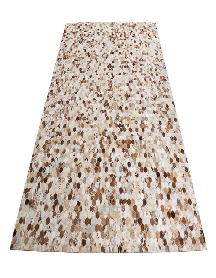 Detail image of  7' 10 x 9' 9 Cowhide Leather Rug