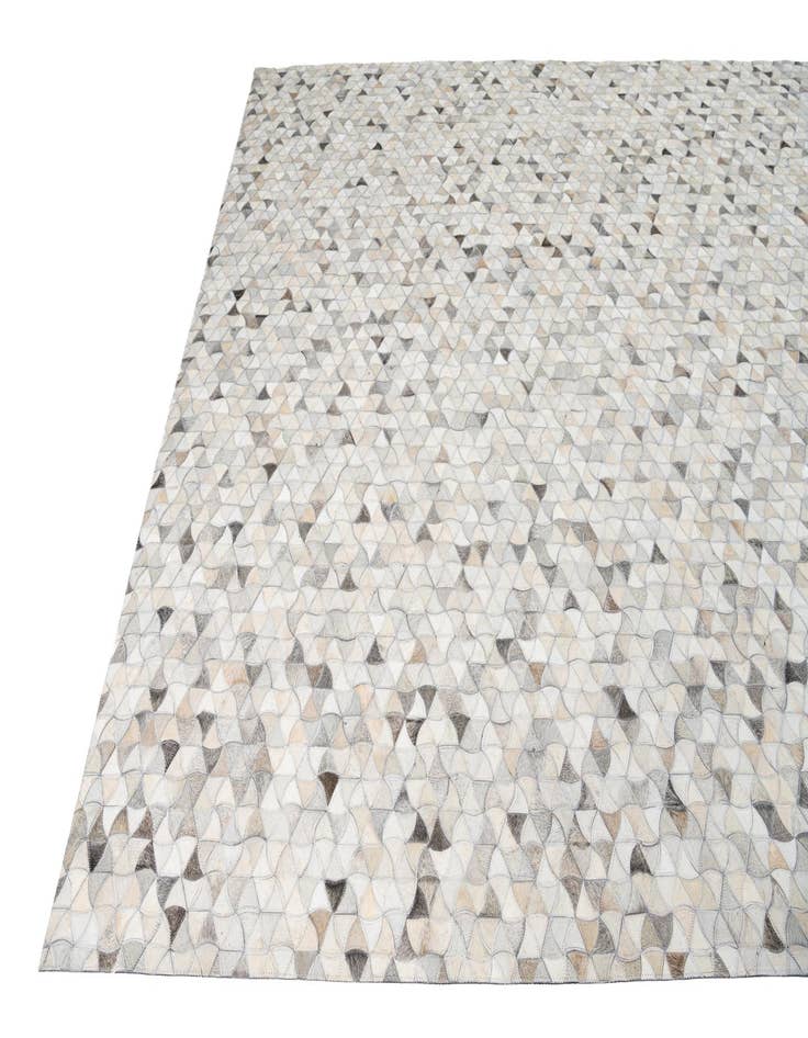 Detail image of  7' 10 x 10' Cowhide Leather Rug