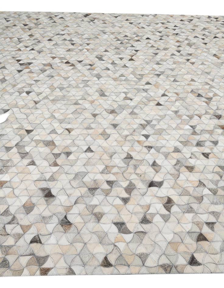 Detail image of  7' 10 x 10' Cowhide Leather Rug