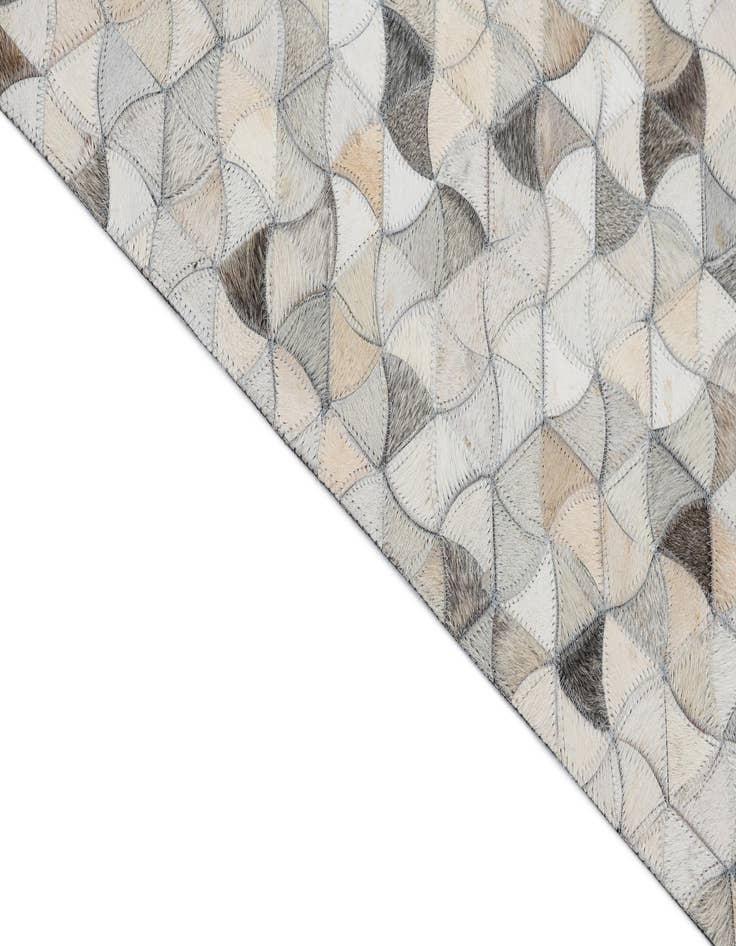 Detail image of  7' 10 x 10' Cowhide Leather Rug