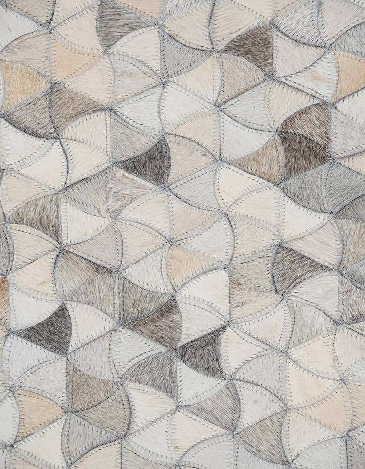 Detail image of  7' 10 x 10' Cowhide Leather Rug