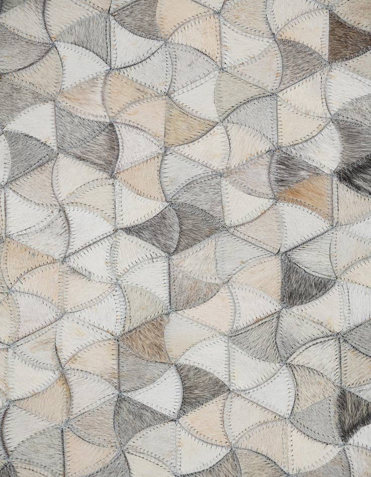 Detail image of  7' 10 x 10' Cowhide Leather Rug