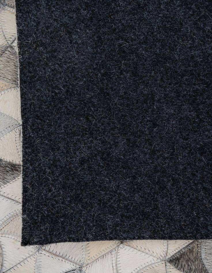 Detail image of  7' 10 x 10' Cowhide Leather Rug