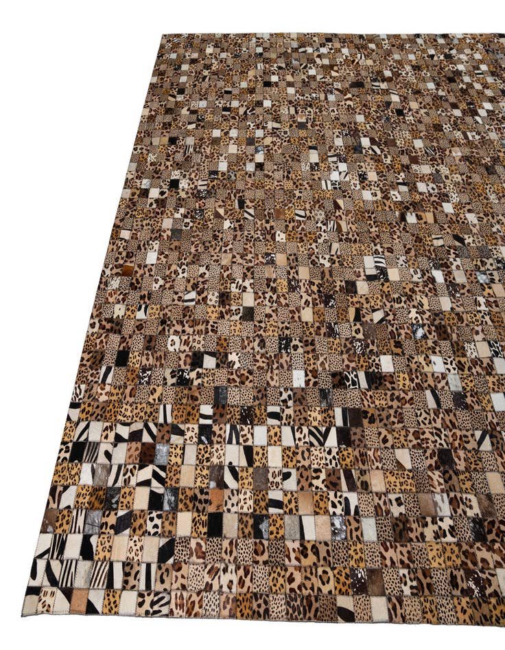 Detail image of  8' x 10' Cowhide Leather Rug