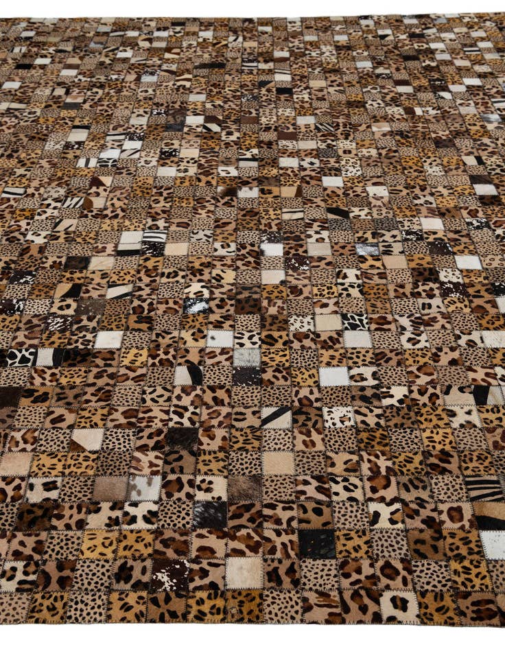 Detail image of  8' x 10' Cowhide Leather Rug