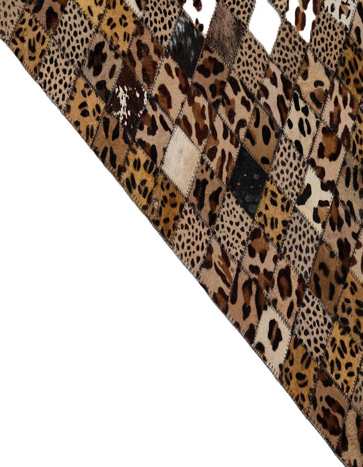 Detail image of  8' x 10' Cowhide Leather Rug