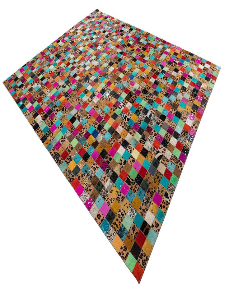 Detail image of  8' x 10' Cowhide Leather Rug