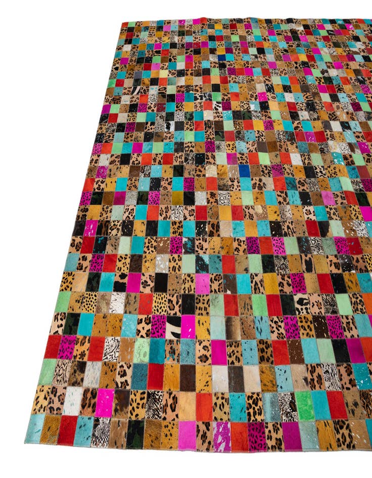 Detail image of  8' x 10' Cowhide Leather Rug