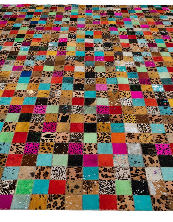 Detail image of  8' x 10' Cowhide Leather Rug