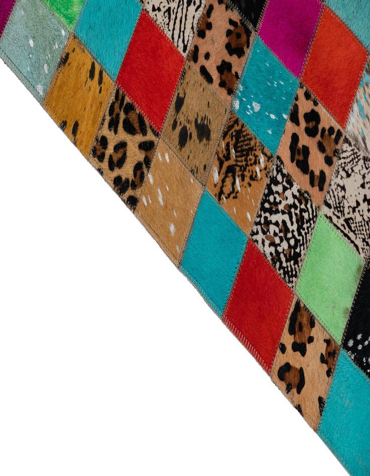 Detail image of  8' x 10' Cowhide Leather Rug