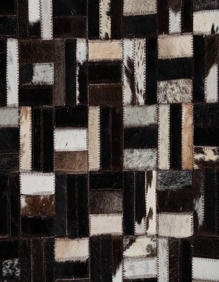 Detail image of  8' x 10' Cowhide Leather Rug