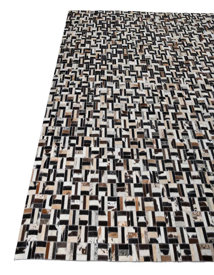 Detail image of  8' x 10' Cowhide Leather Rug