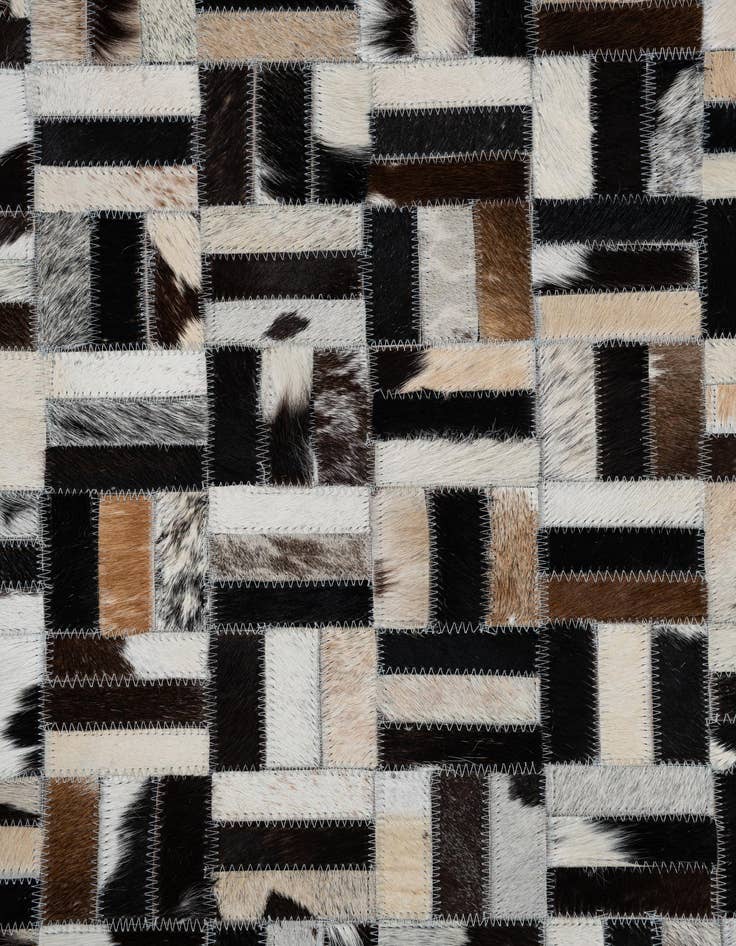 Detail image of  8' x 10' Cowhide Leather Rug