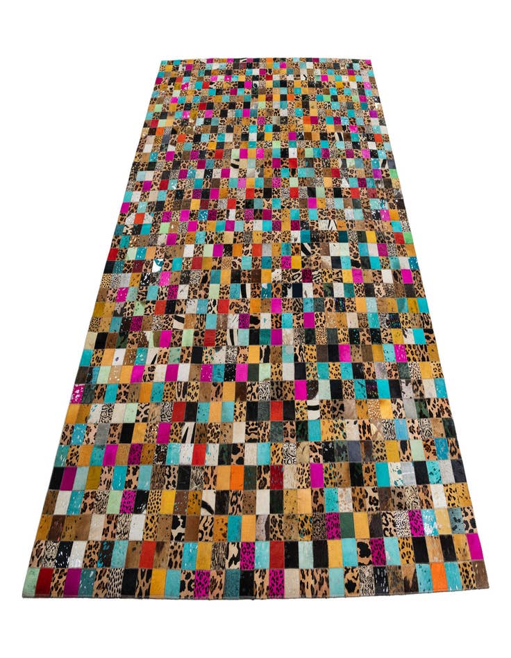 Detail image of  8' 1 x 10' Cowhide Leather Rug