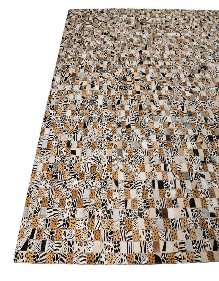 Detail image of  8' x 10' Cowhide Leather Rug