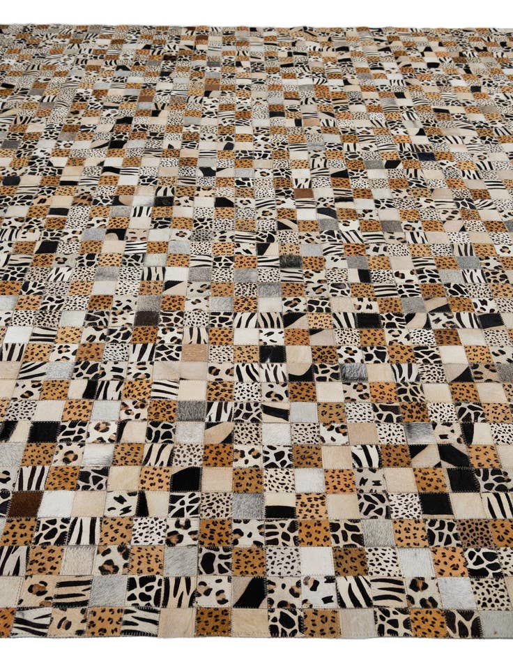 Detail image of  8' x 10' Cowhide Leather Rug