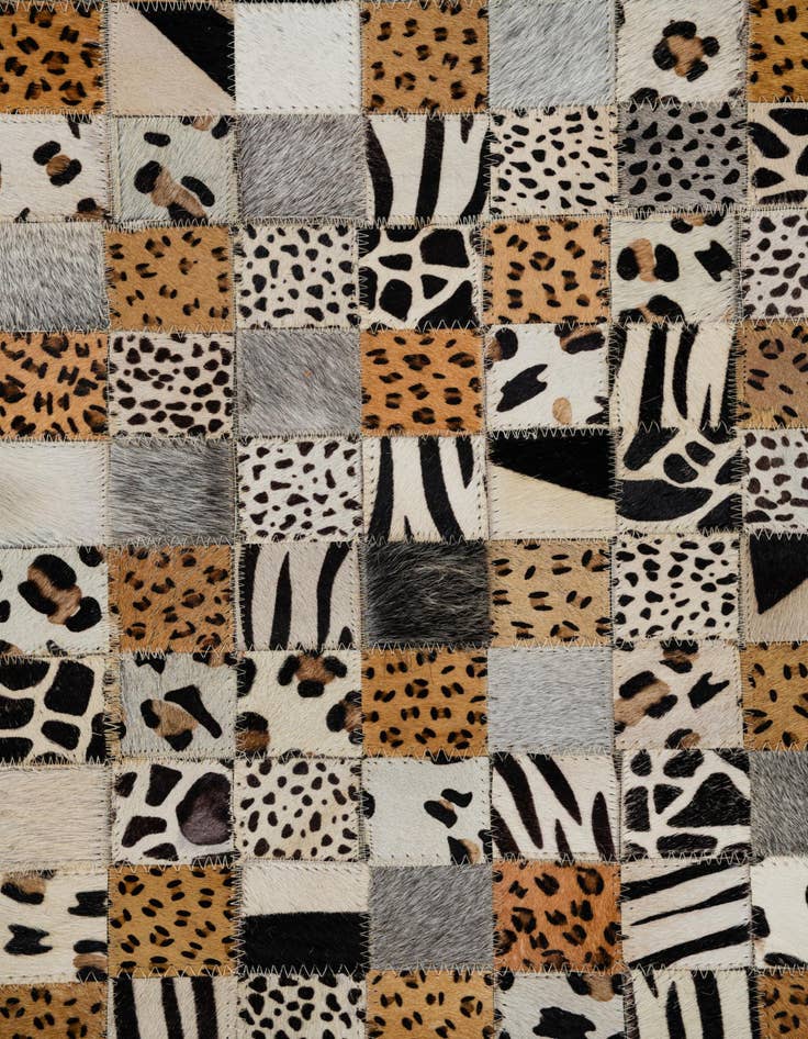 Detail image of  8' x 10' Cowhide Leather Rug