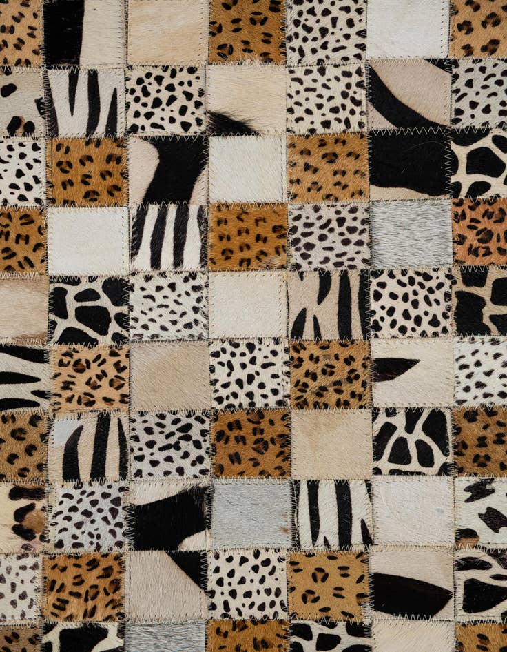 Detail image of  8' x 10' Cowhide Leather Rug