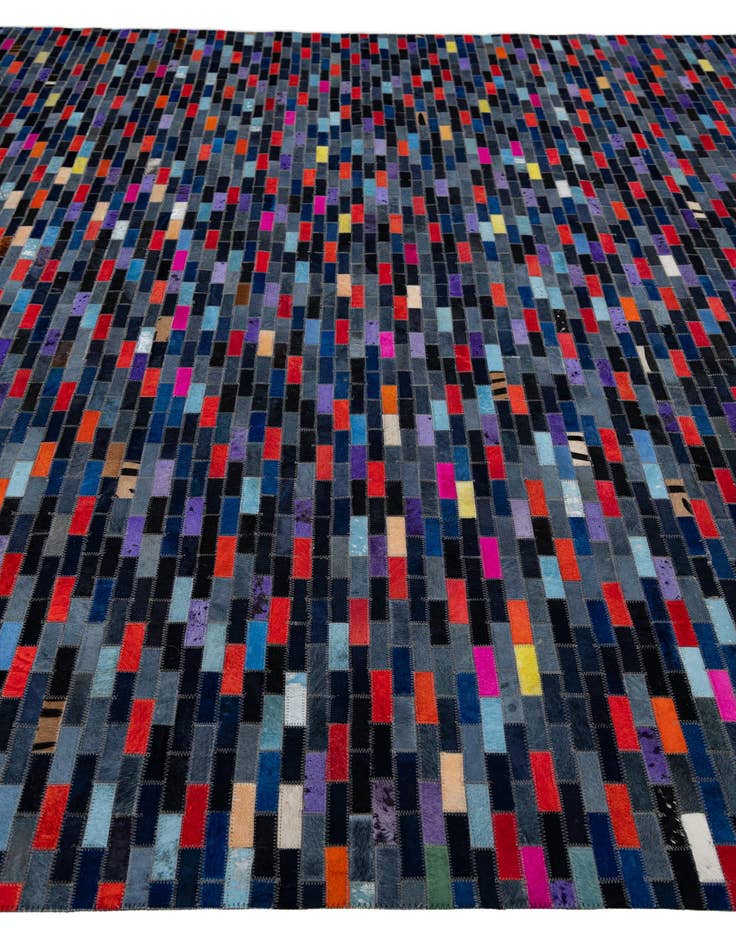 Detail image of  8' x 10' Cowhide Leather Rug