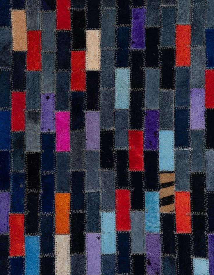 Detail image of  8' x 10' Cowhide Leather Rug