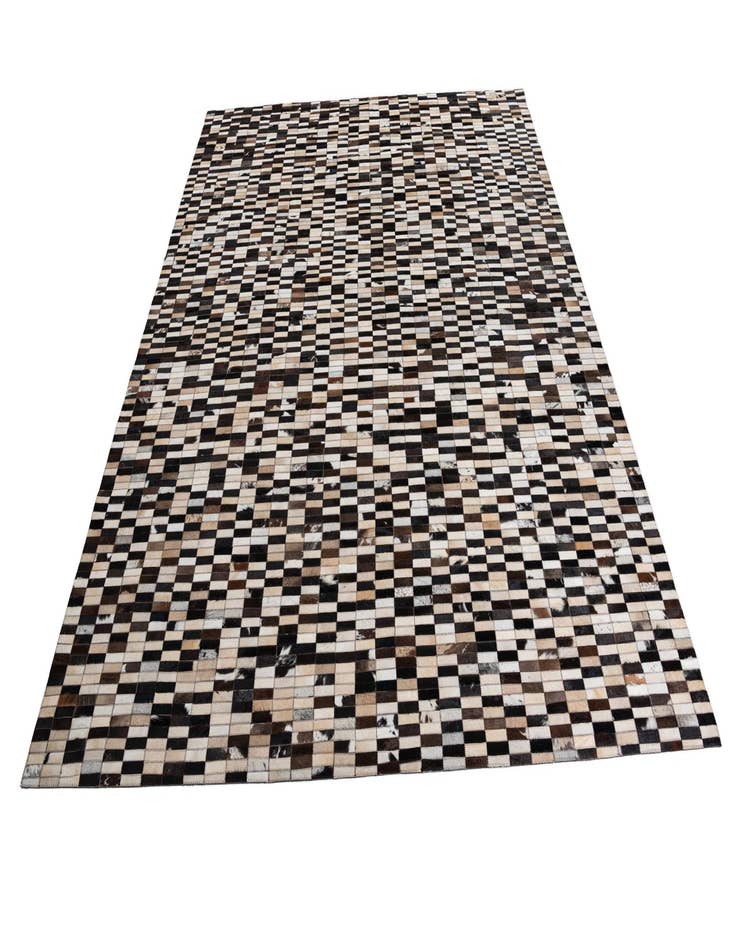 Detail image of  8' 1 x 9' 10 Cowhide Leather Rug