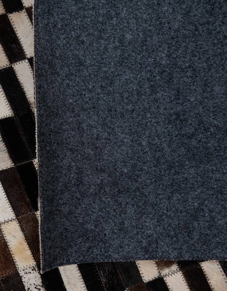 Detail image of  8' 1 x 9' 10 Cowhide Leather Rug