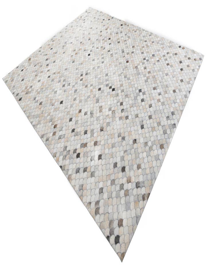 Detail image of  8' 2 x 9' 10 Cowhide Leather Rug