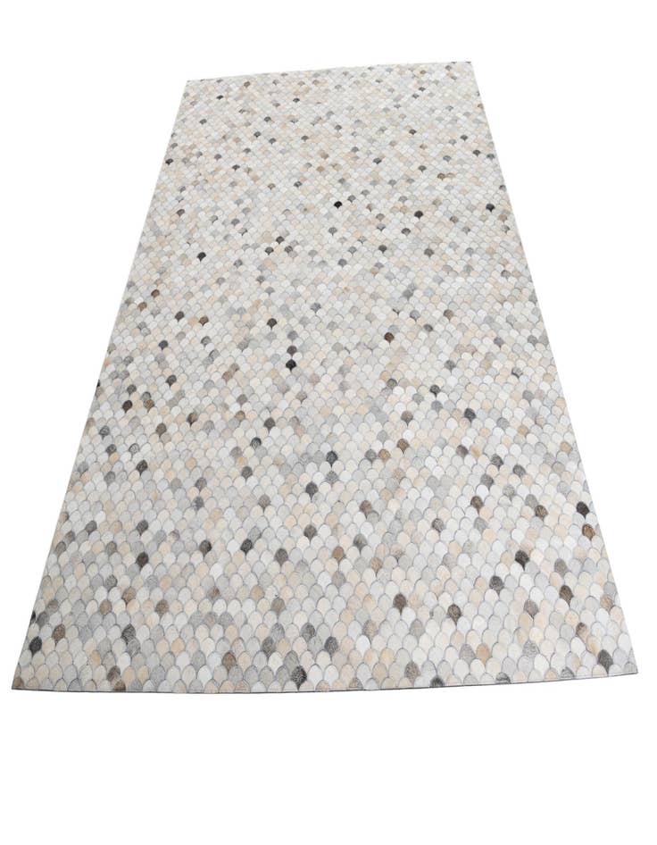 Detail image of  8' 2 x 9' 10 Cowhide Leather Rug