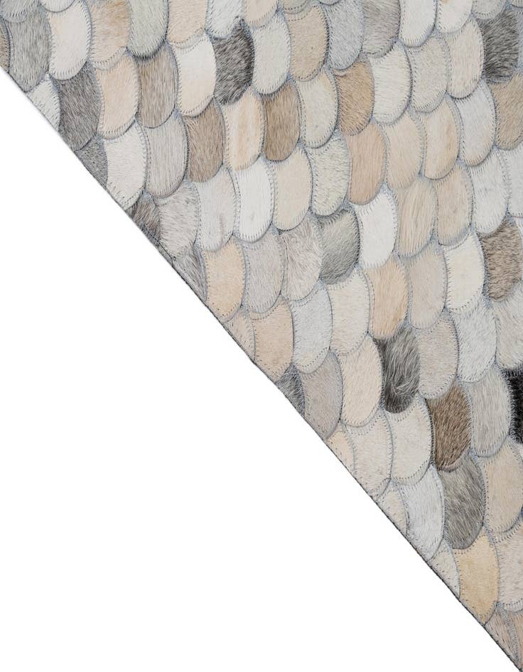 Detail image of  8' 2 x 9' 10 Cowhide Leather Rug