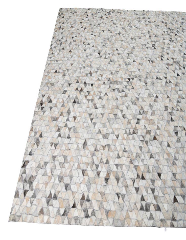 Detail image of  7' 10 x 9' 10 Cowhide Leather Rug