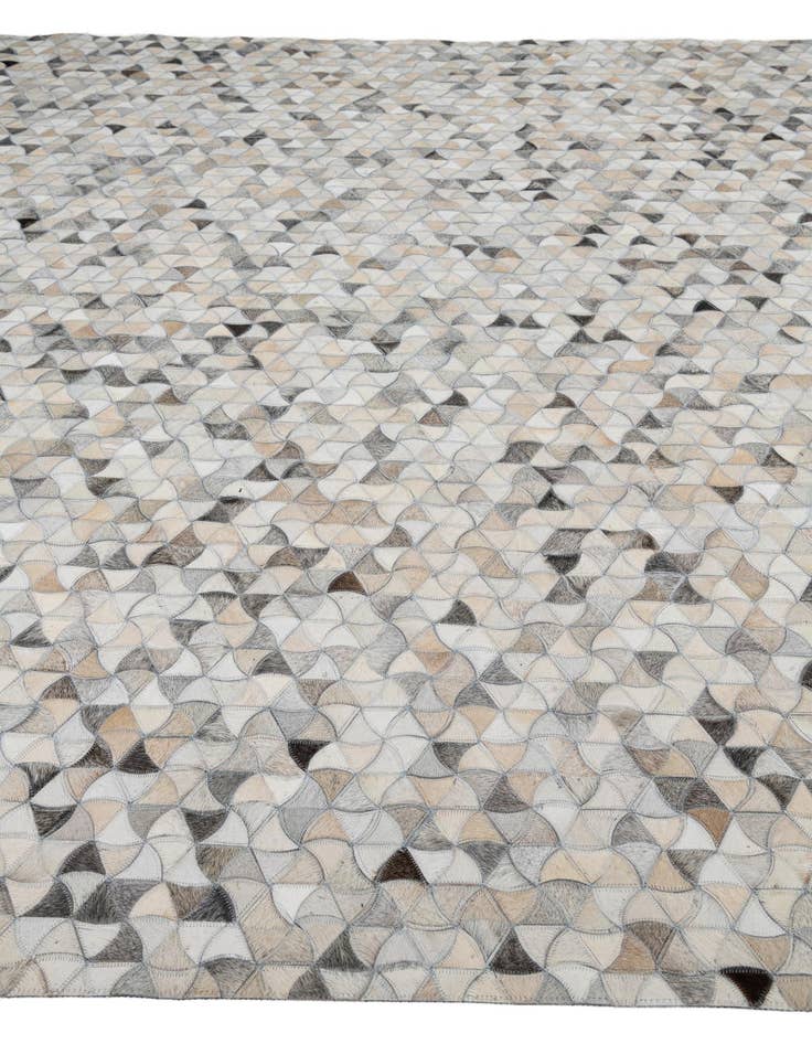 Detail image of  7' 10 x 9' 10 Cowhide Leather Rug