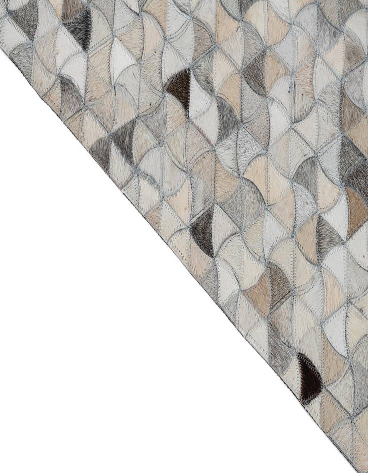 Detail image of  7' 10 x 9' 10 Cowhide Leather Rug