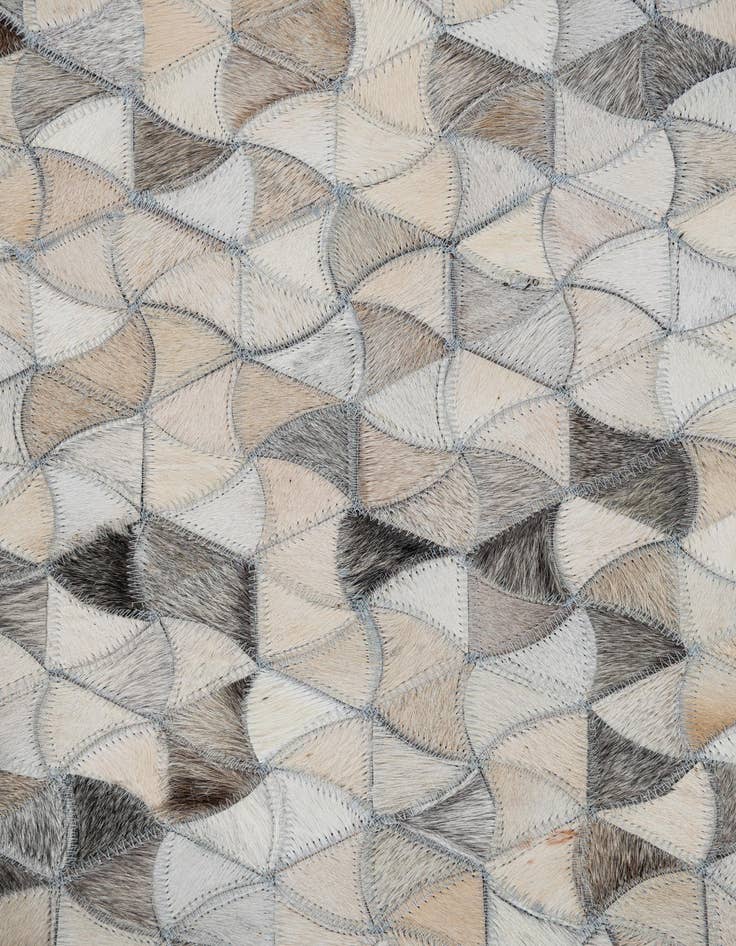 Detail image of  7' 10 x 9' 10 Cowhide Leather Rug