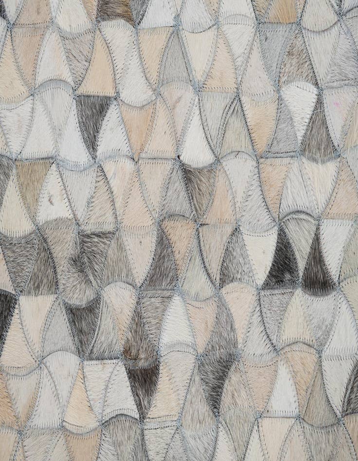 Detail image of  7' 10 x 9' 10 Cowhide Leather Rug