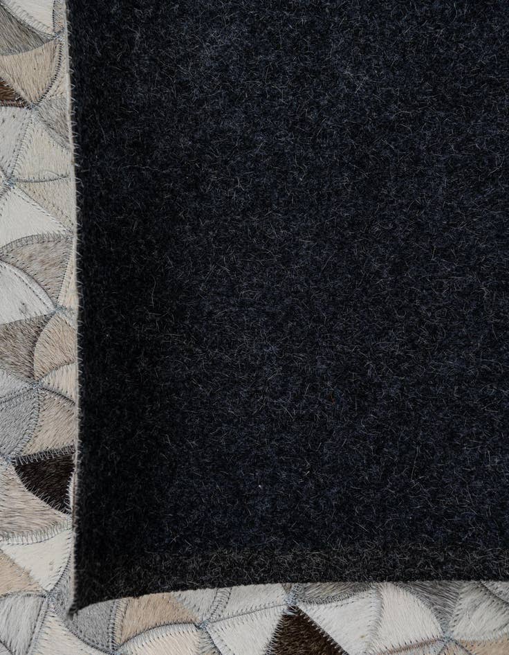 Detail image of  7' 10 x 9' 10 Cowhide Leather Rug