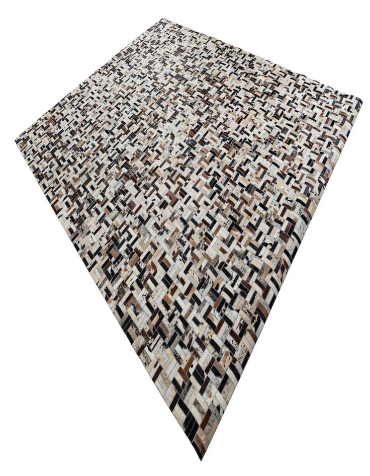 Detail image of  8' 2 x 10' Cowhide Leather Rug