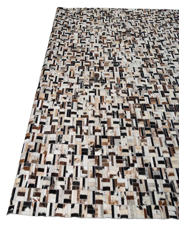 Detail image of  8' 2 x 10' Cowhide Leather Rug