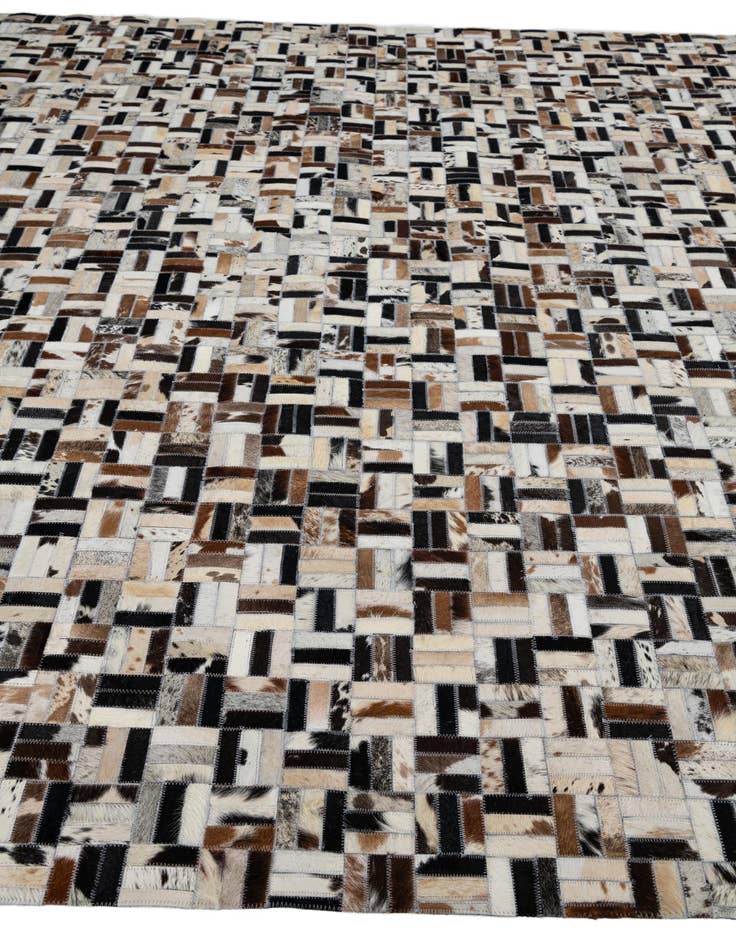 Detail image of  8' 2 x 10' Cowhide Leather Rug
