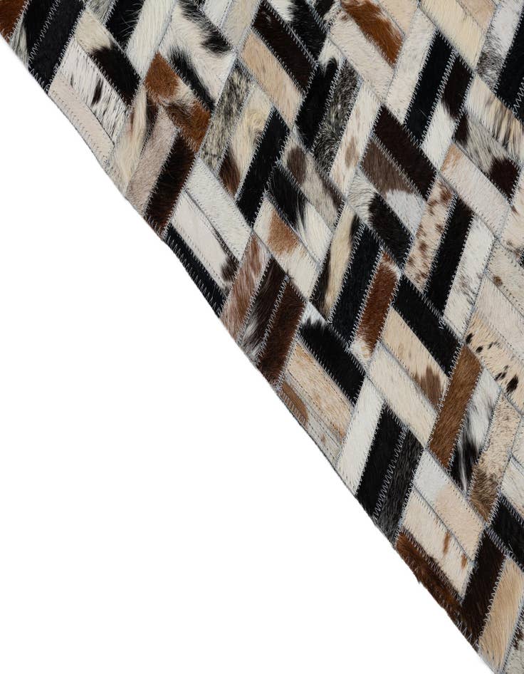 Detail image of  8' 2 x 10' Cowhide Leather Rug